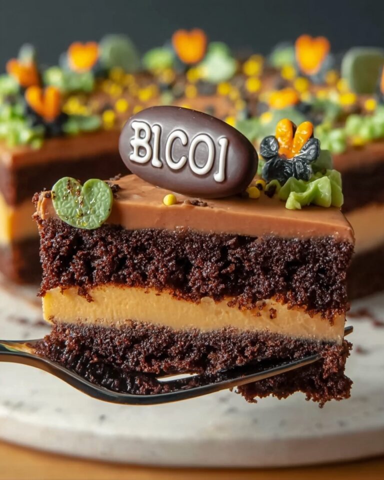 Brownie Dirt Pudding Cups with Gummy Worms and Halloween Decorations Recipe