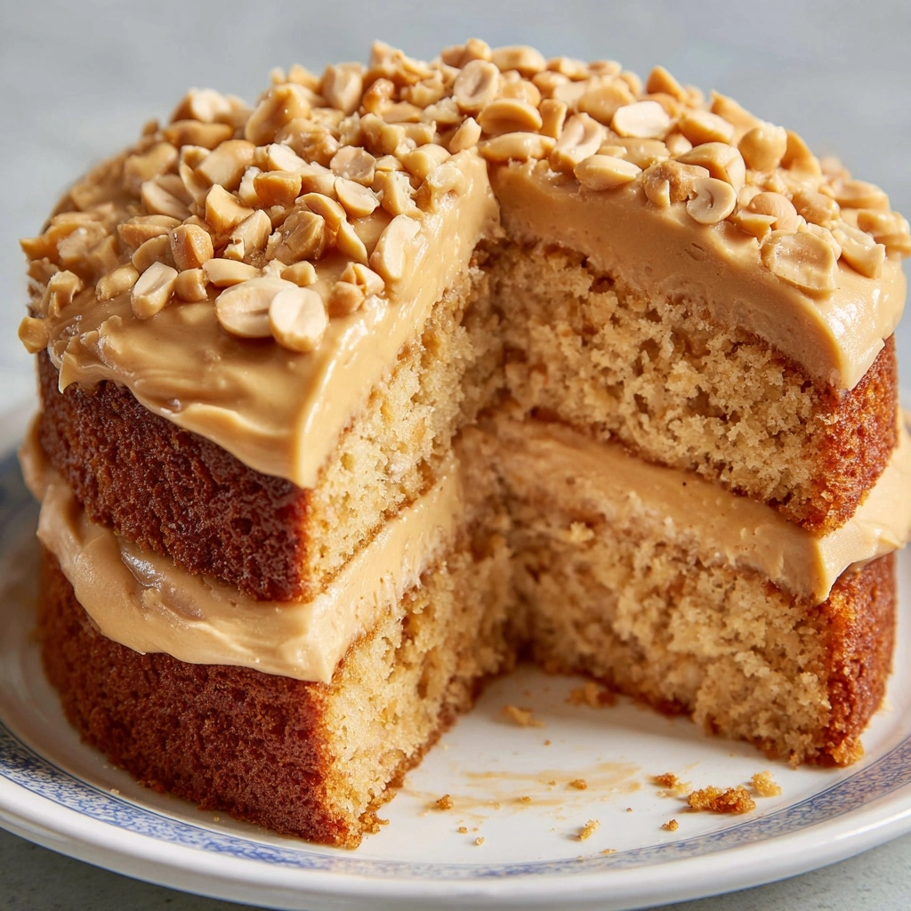 Old-Fashioned Peanut Butter Cake Recipe - Recipe Image