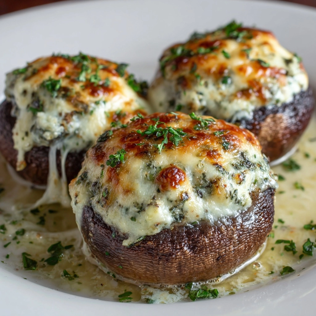 Air Fryer Stuffed Mushrooms Recipe - Recipe Image