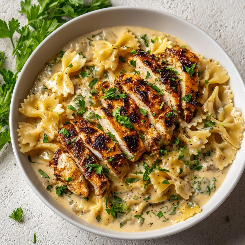Creamy Garlic Parmesan Chicken Pasta Recipe - Recipe Image