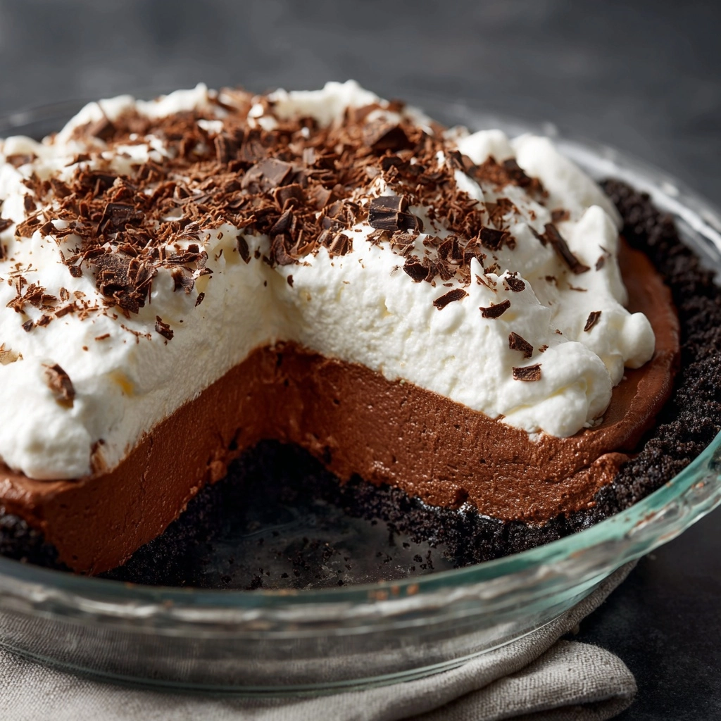 No Bake Chocolate Pudding Pie Recipe - Recipe Image
