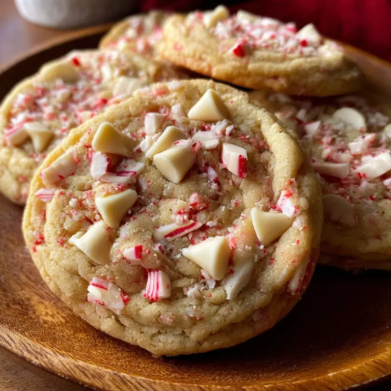White Chocolate Candy Cane Cookies Recipe