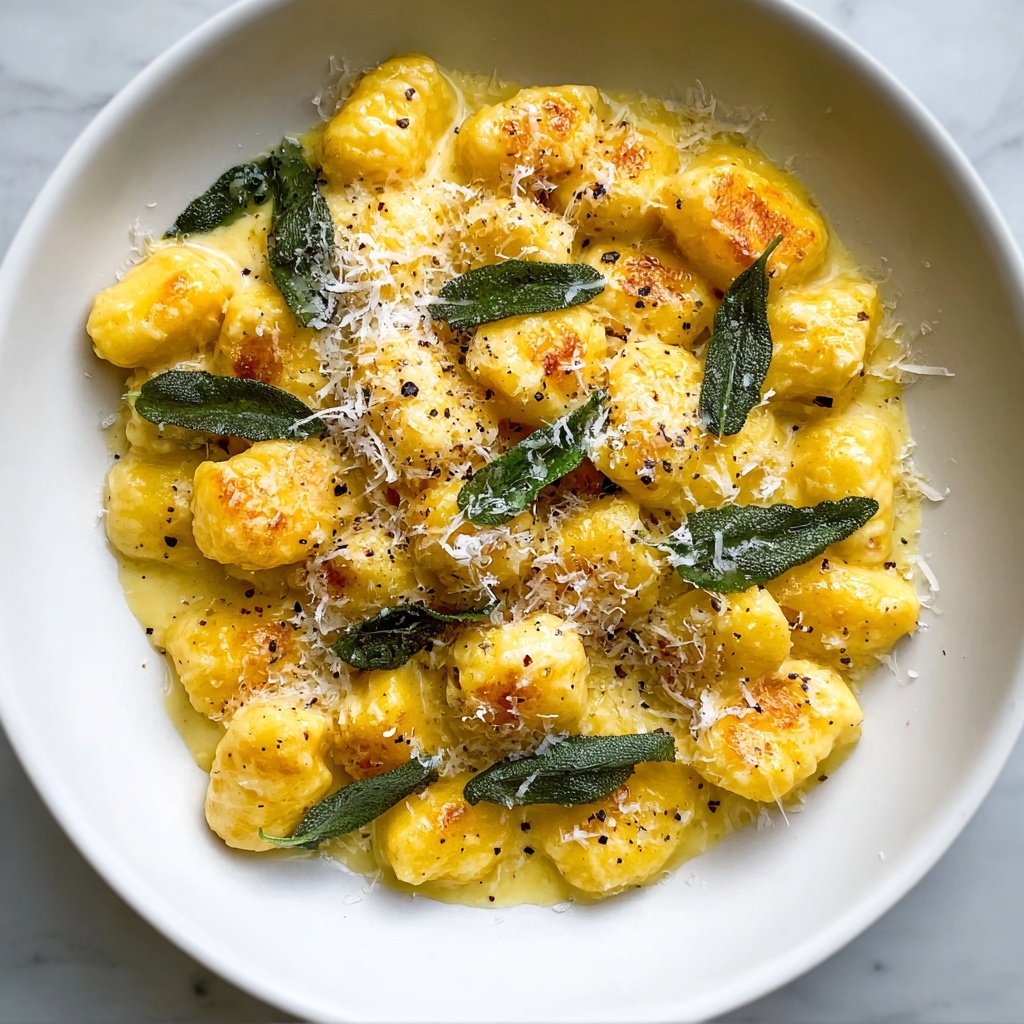 Creamy Pumpkin Ricotta Gnocchi with Sage and Parmesan Recipe - Recipe Image