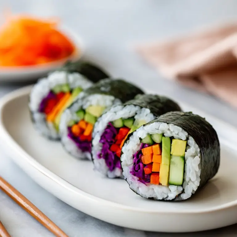 Stuffed Cucumber Veggie Sushi Recipe