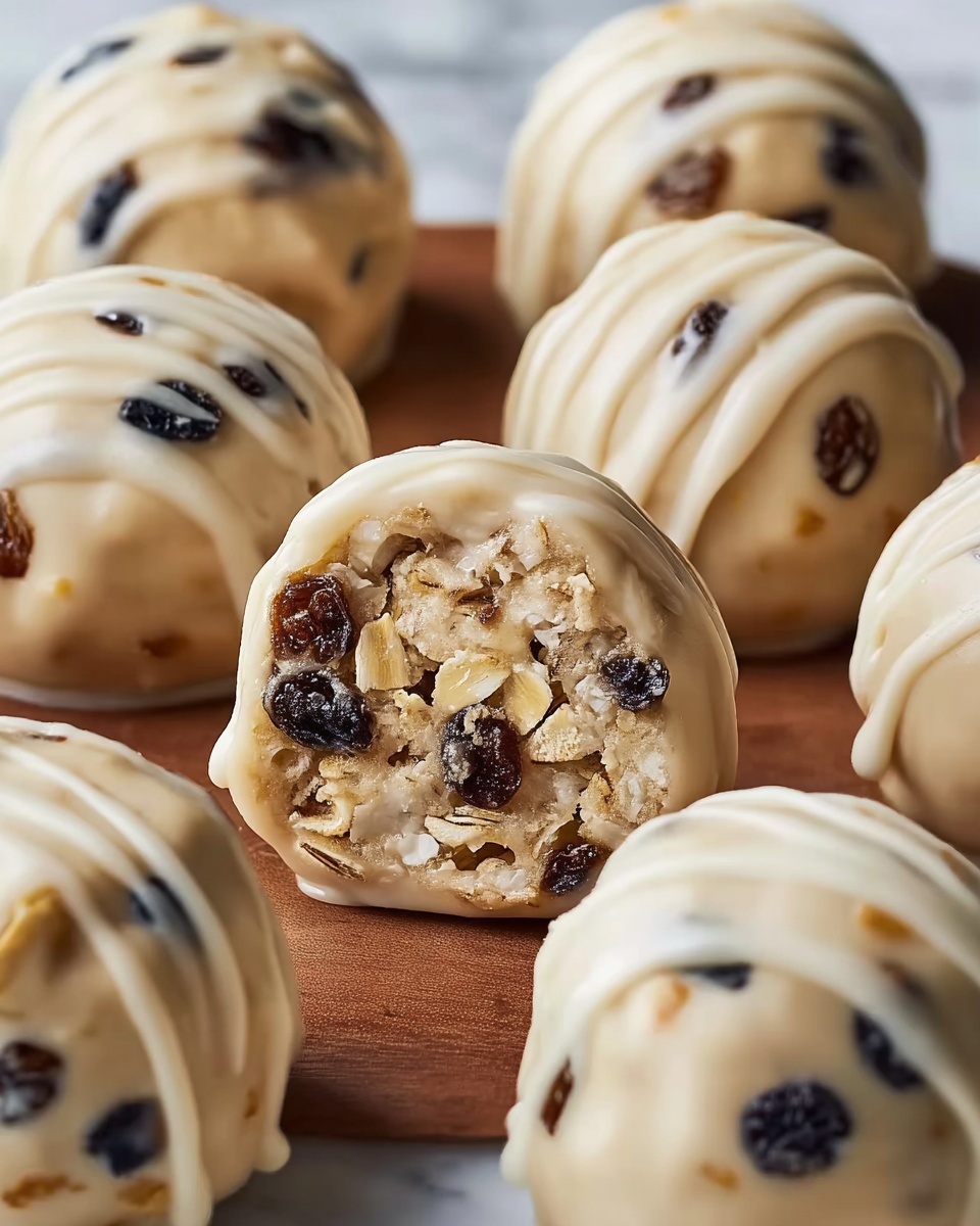 Oatmeal Raisin Cookie Protein Balls Recipe - Recipe Image