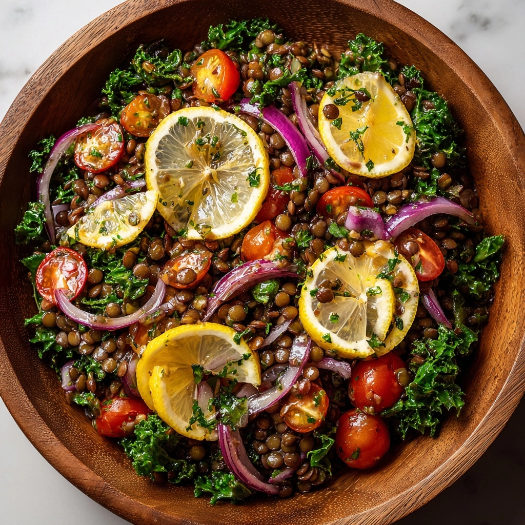 Lemon Pesto Lentil Salad Recipe - Recipe Image