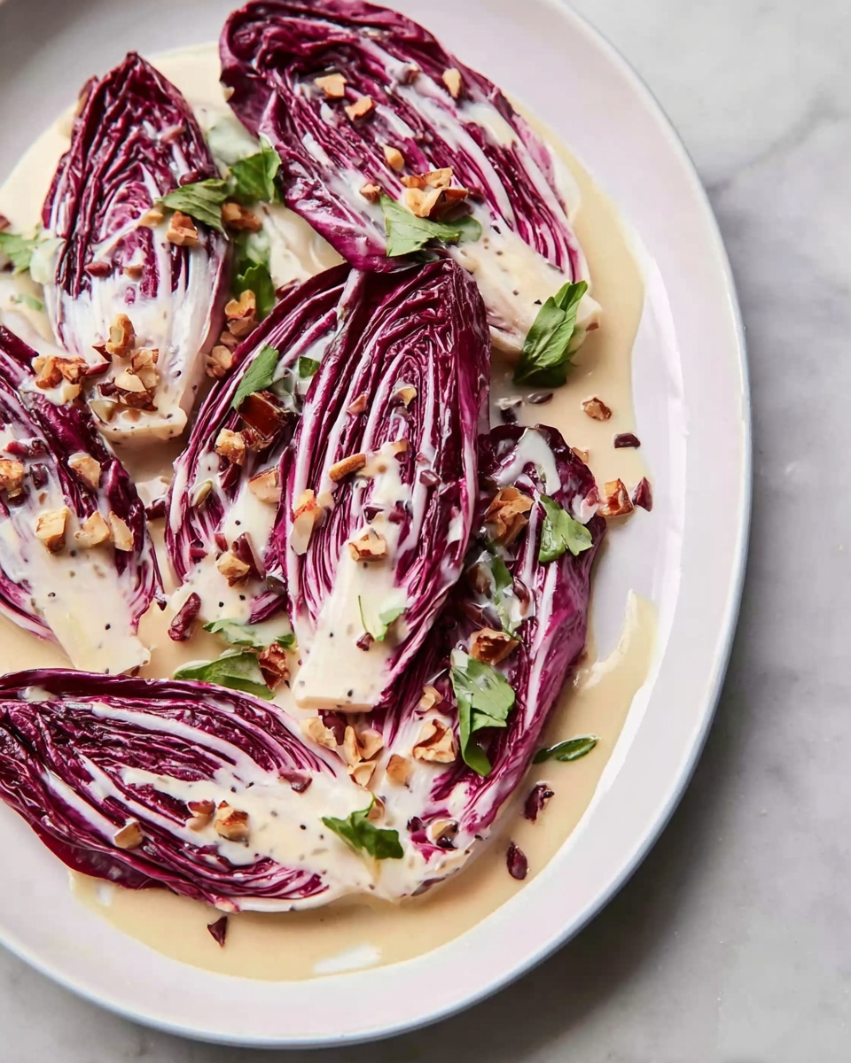 Radicchio Salad with Crème Fraîche Vinaigrette and Toasted Hazelnuts Recipe - Recipe Image