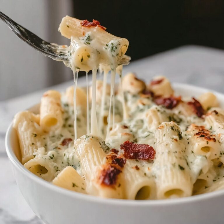 Indulgent Creamy Pesto Chicken Pasta Bake Recipe