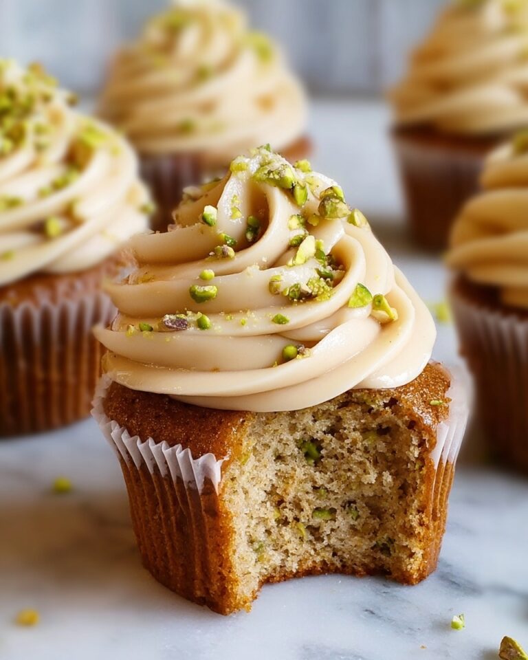 Caramel Pistachio Cupcakes Recipe