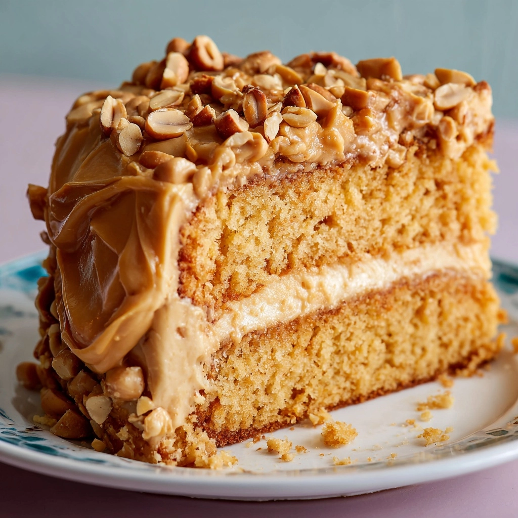 Old-Fashioned Peanut Butter Cake Recipe - Recipe Image