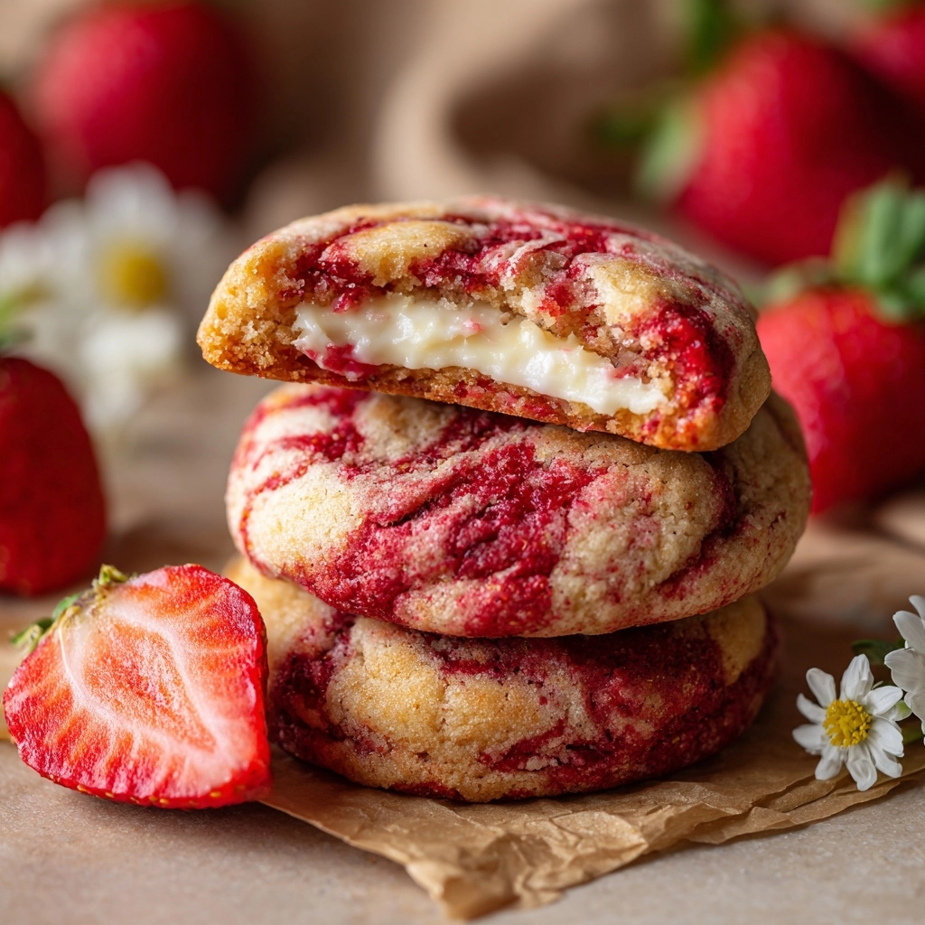 Strawberry Cheesecake Cookies Recipe - Recipe Image
