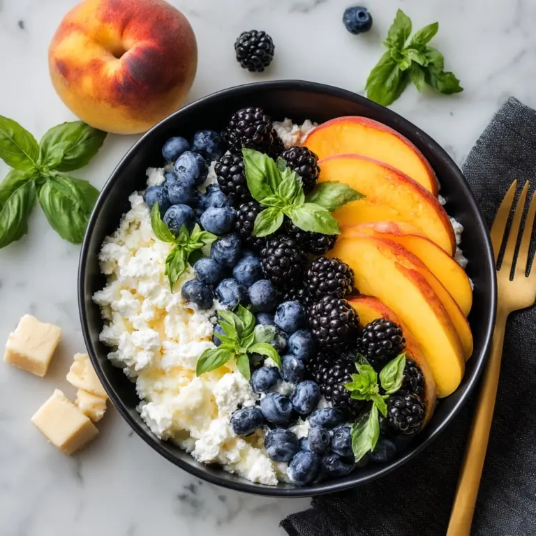 Blueberry Peach Feta Salad Recipe