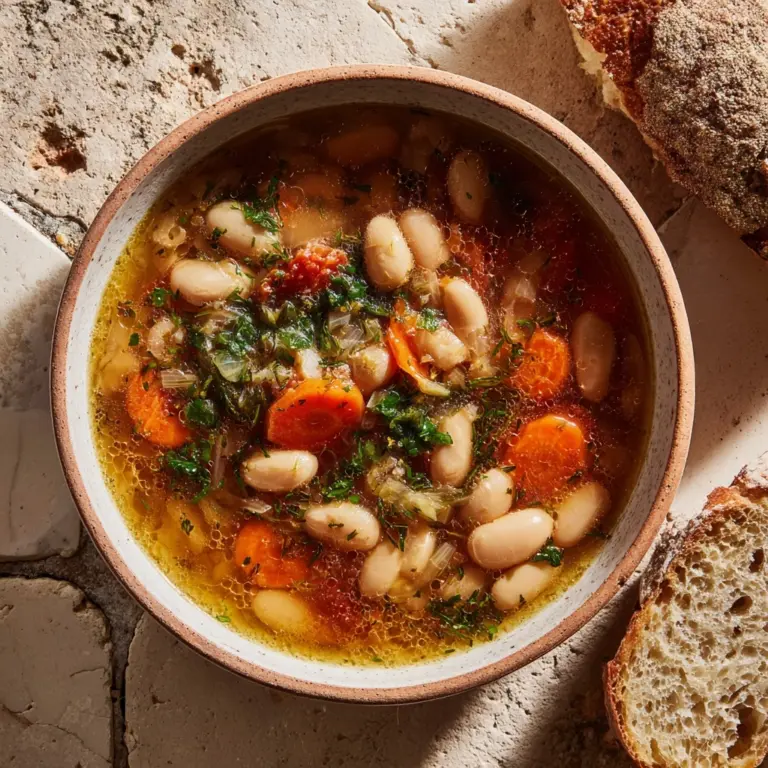 Great Northern Bean Soup with Carrots Recipe