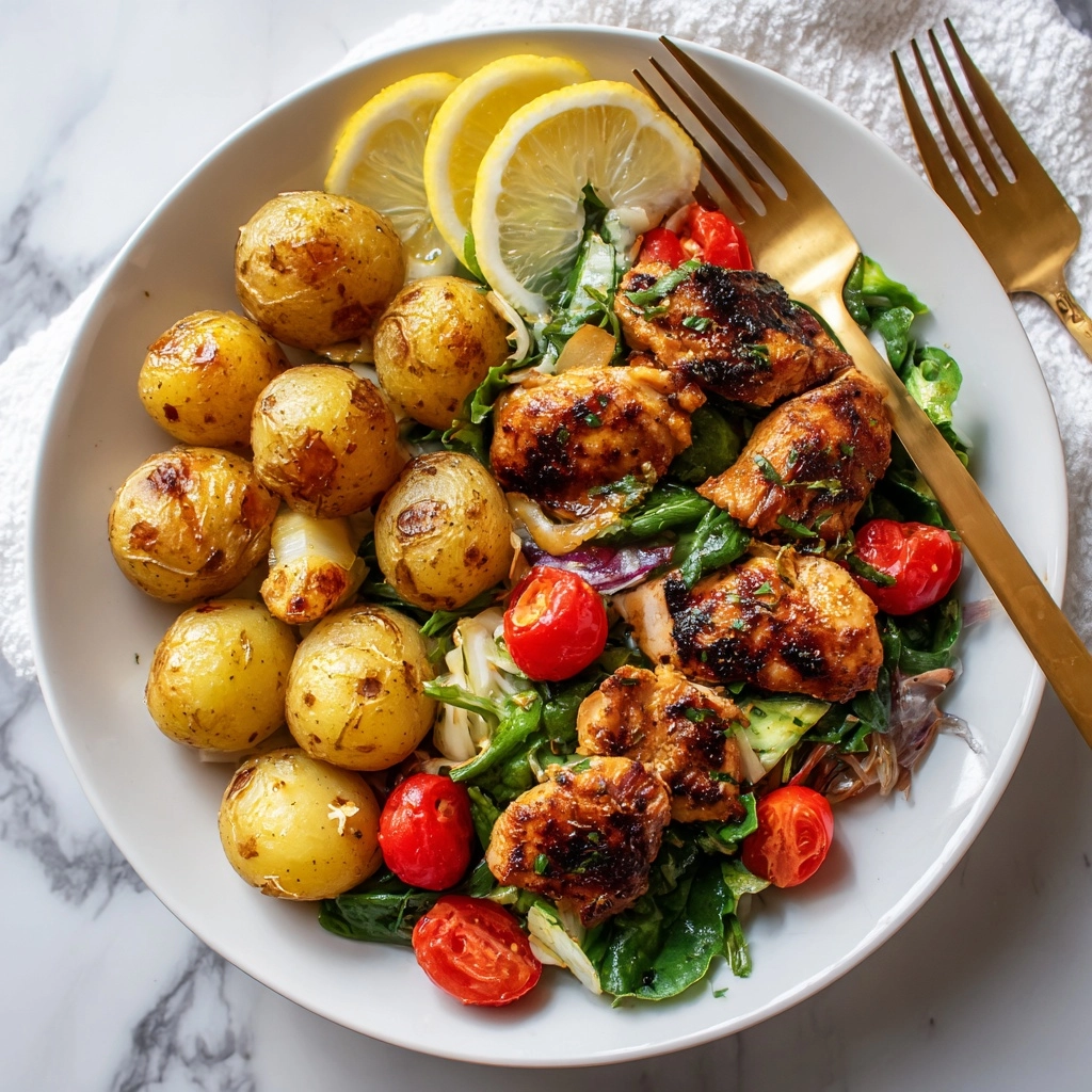 Garlic Chicken Potato Skillet Recipe - Recipe Image