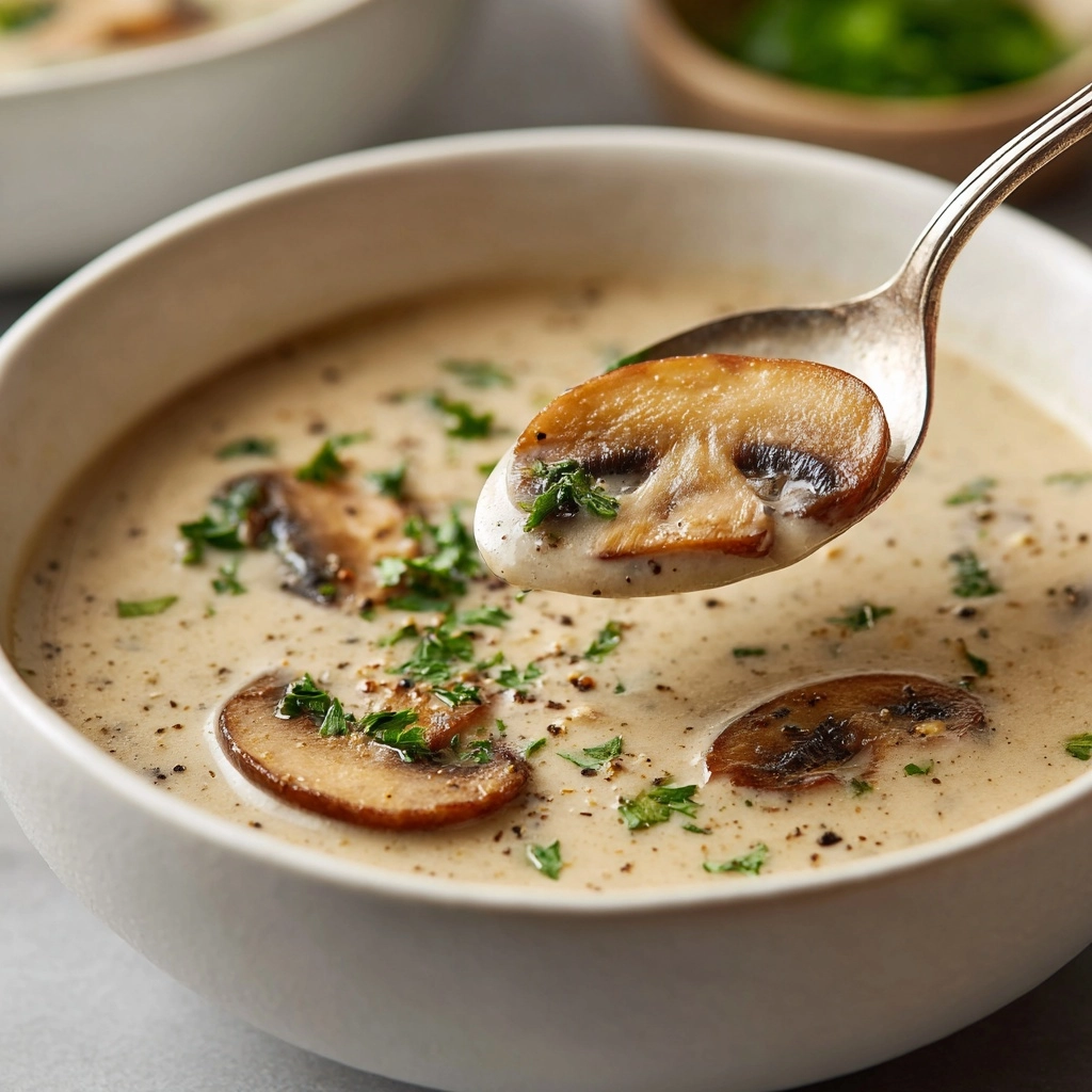 Creamy Mushroom Soup Recipe - Recipe Image