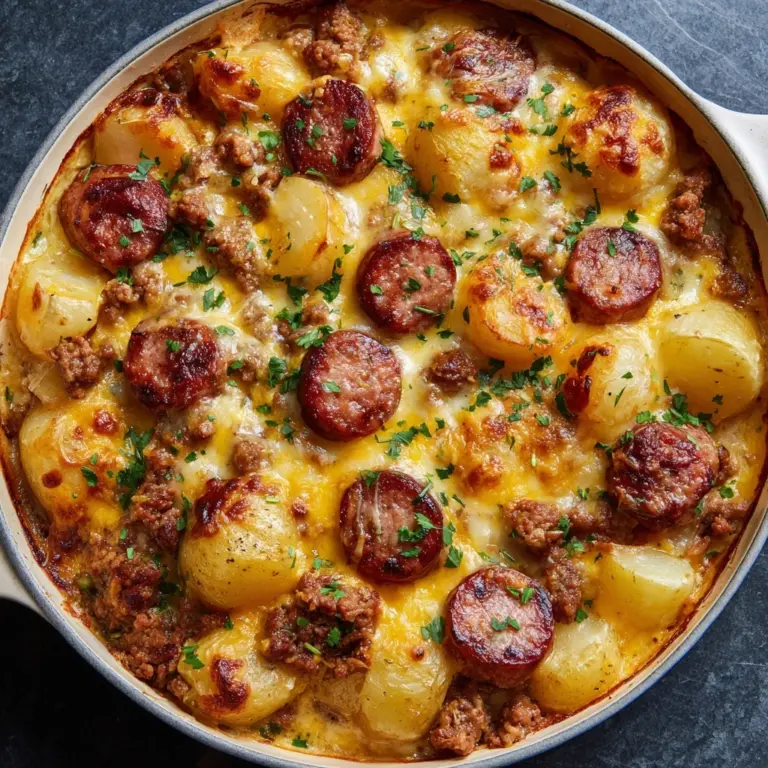 Cheesy Sausage & Hashbrown Casserole Recipe