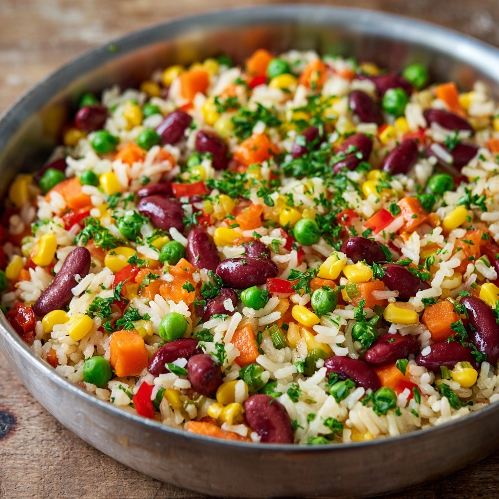 Very Veggie Rice and Beans Recipe - Recipe Image