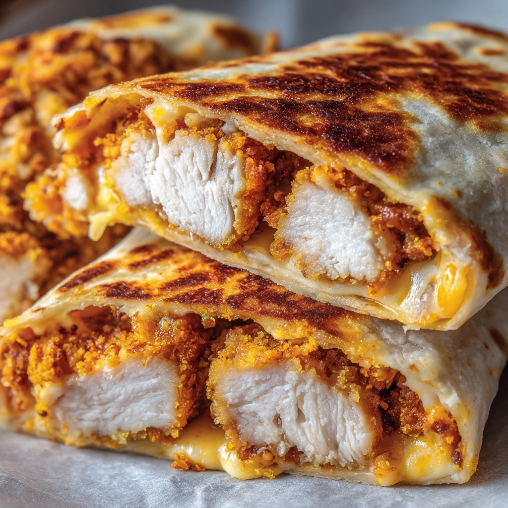 Air Fryer Hot Chicken and Cheese Wraps Recipe - Recipe Image