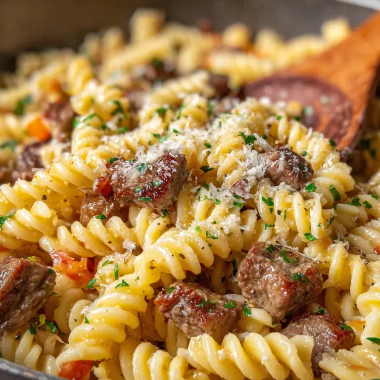 One Pot Beef and Garlic Butter Pasta Recipe