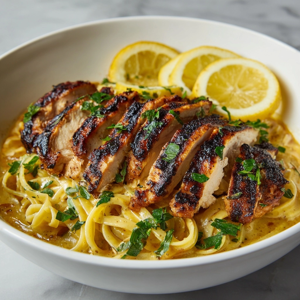 Creamy Chicken Linguine Recipe - Recipe Image