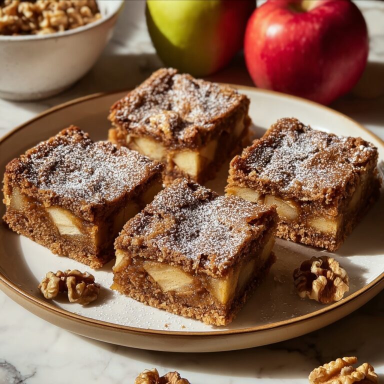 Chewy Spiced Apple Blondies Recipe