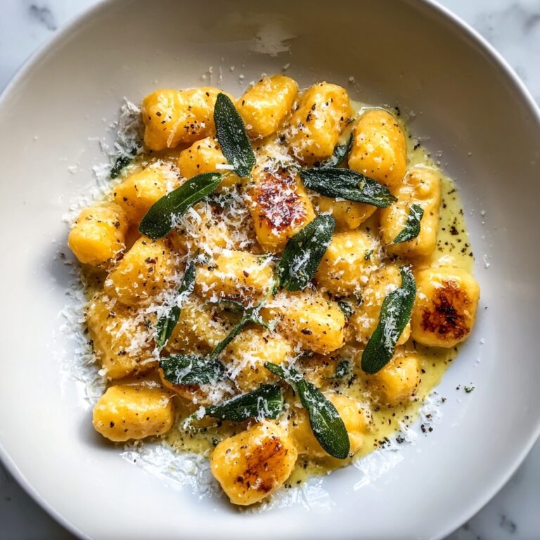 Creamy Pumpkin Ricotta Gnocchi with Sage and Parmesan Recipe