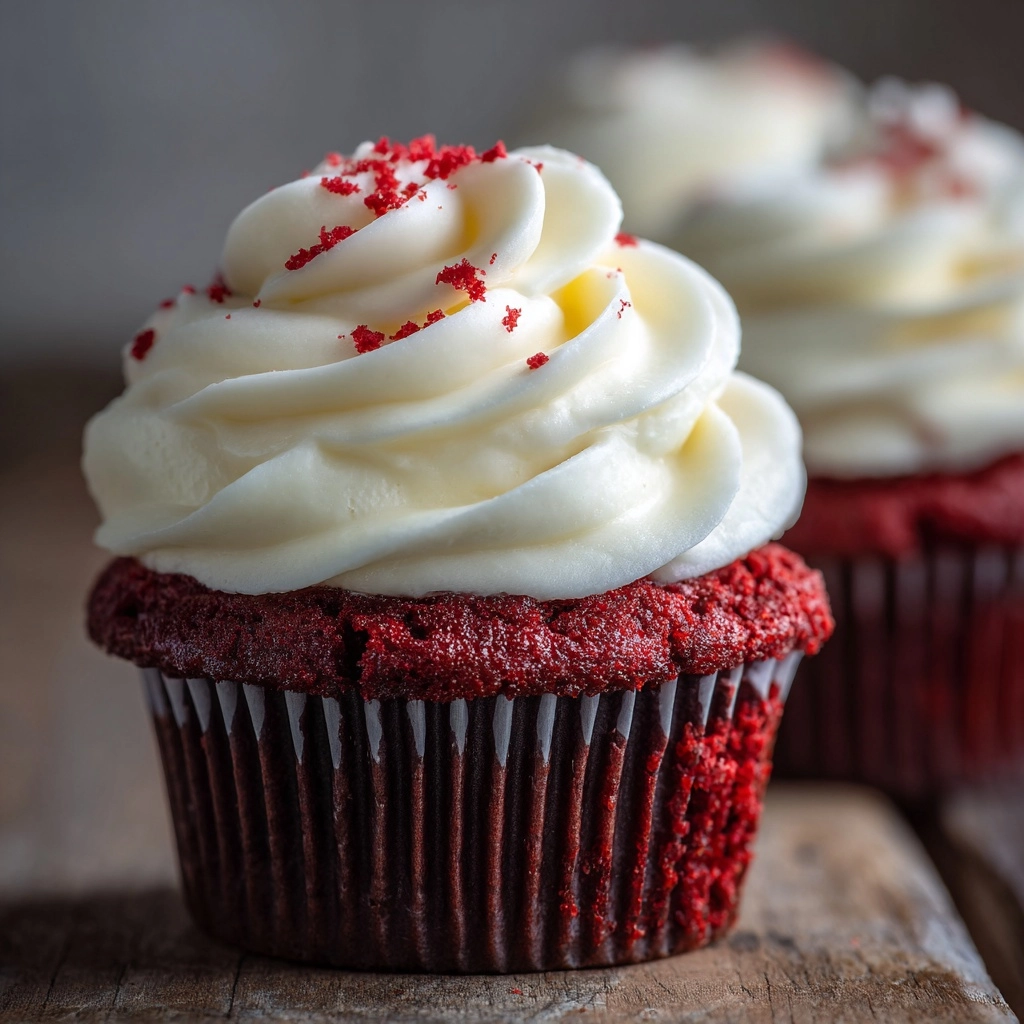 Red Velvet Cookie Cups with Cream Cheese Frosting Recipe - Recipe Image