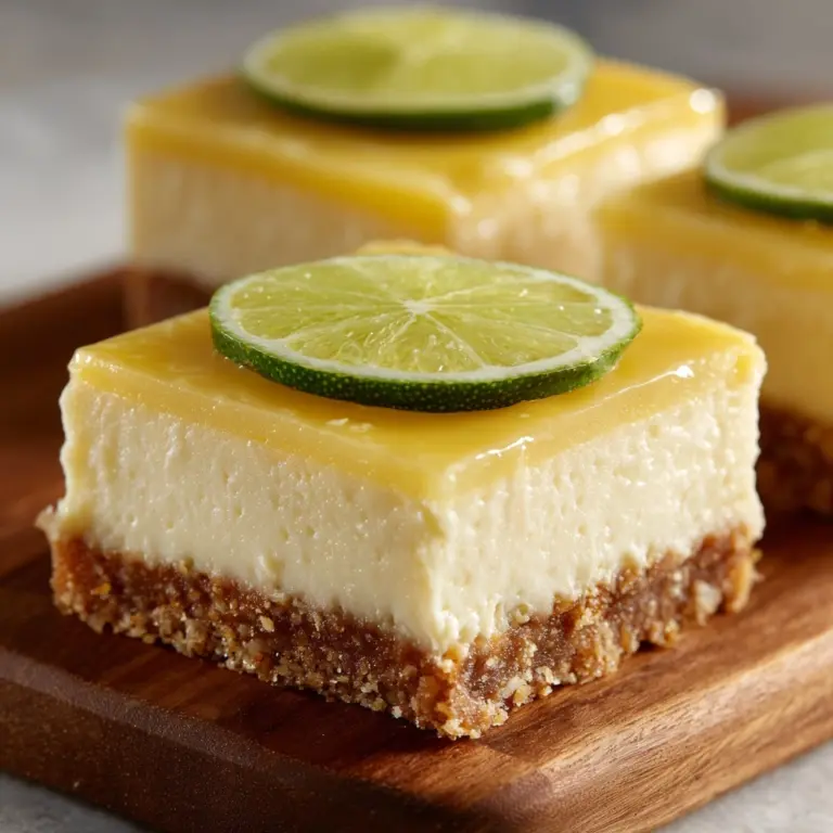 Key Lime Pie Cheesecake Bars Recipe