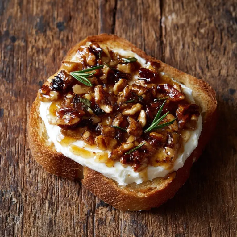Whipped Feta Crostini with Hot Honey Recipe