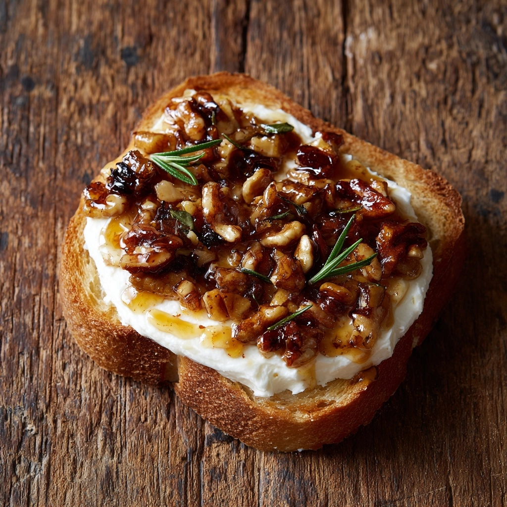 Whipped Feta Crostini with Hot Honey Recipe - Recipe Image