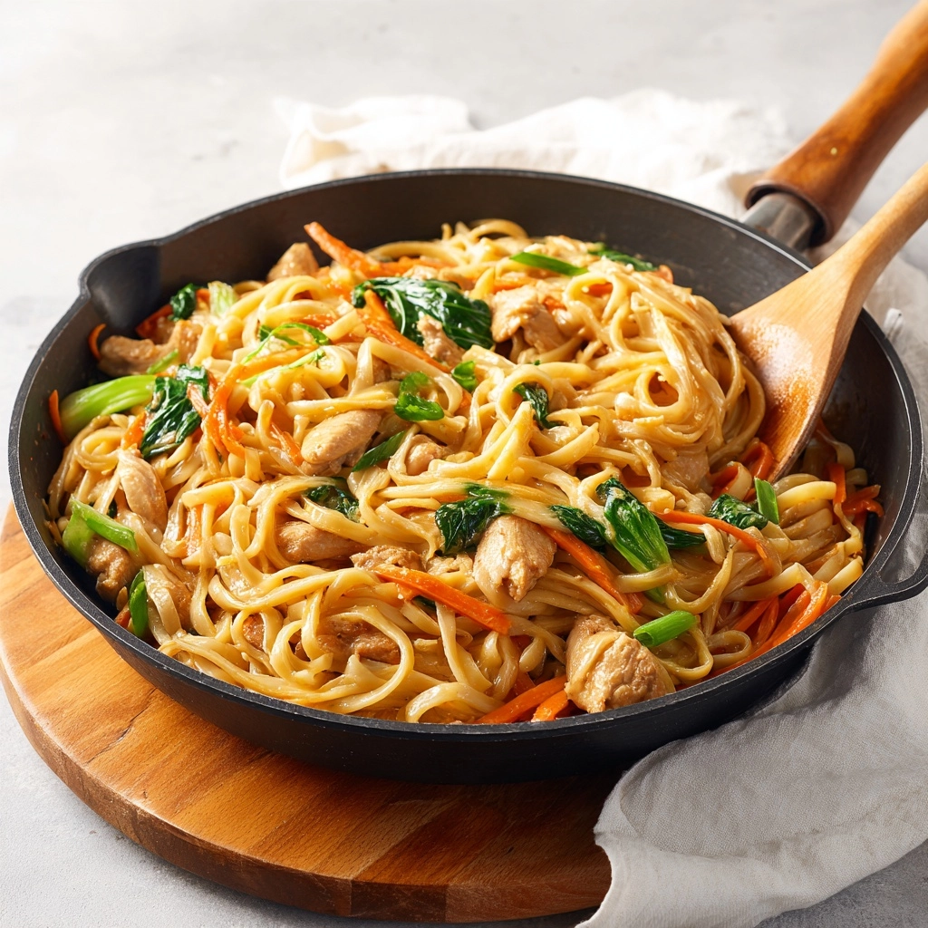 Peanut Chicken Noodles Recipe - Recipe Image
