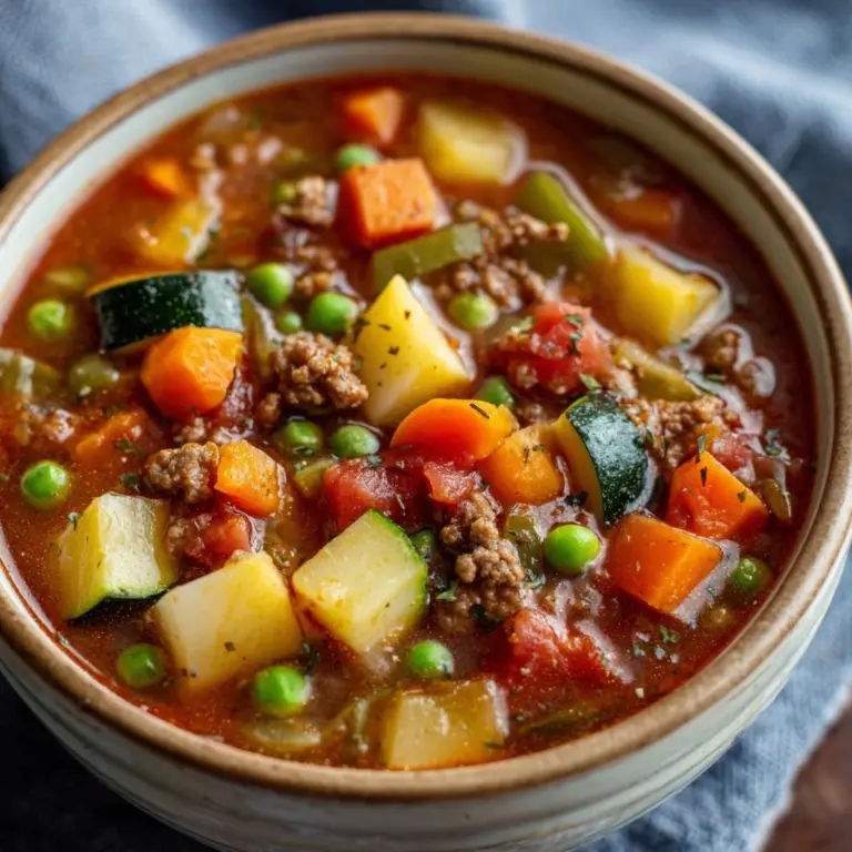 Ground Beef Vegetable Soup Recipe