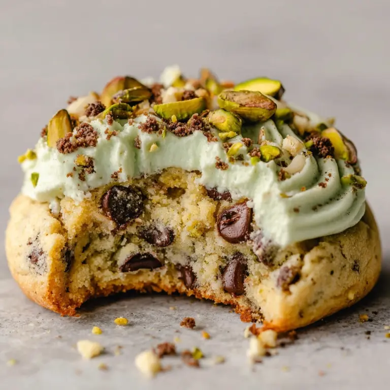 Pistachio Cream Chocolate Chip Cookies Recipe