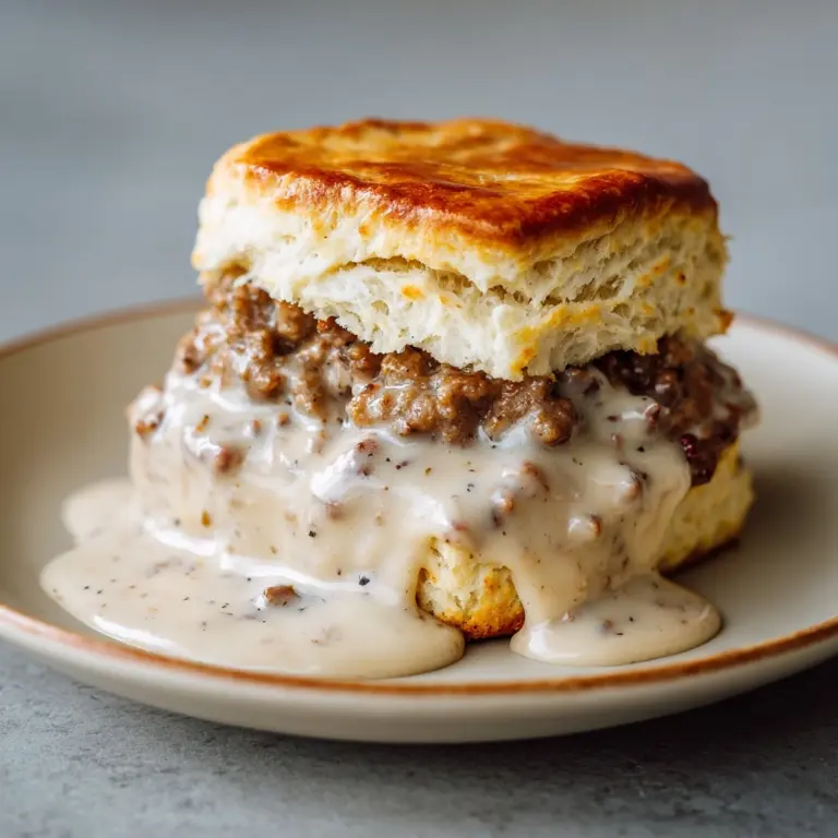 Sausage, Gravy, & Biscuit Pie Recipe