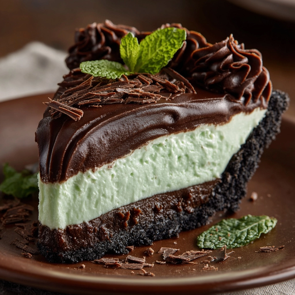 Chocolate Mint Pie Recipe - Recipe Image