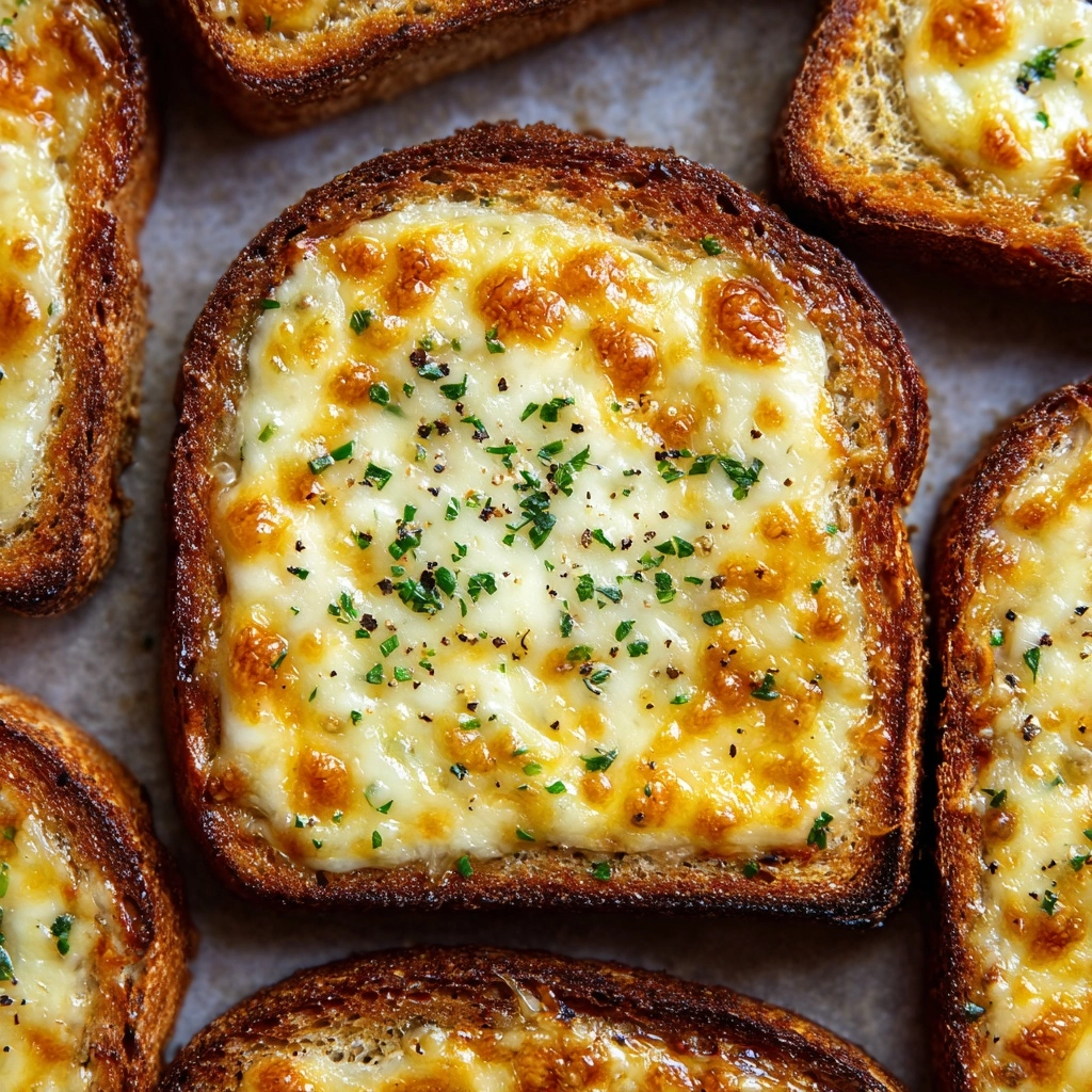 Garlic Toast Pizzas Recipe - Recipe Image