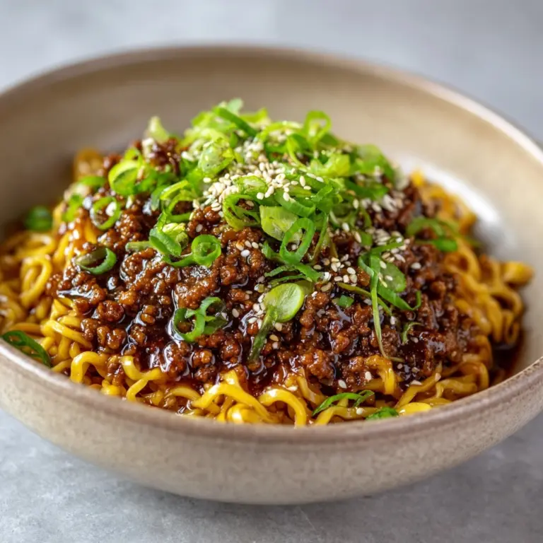 Mongolian Ground Beef Noodles Recipe