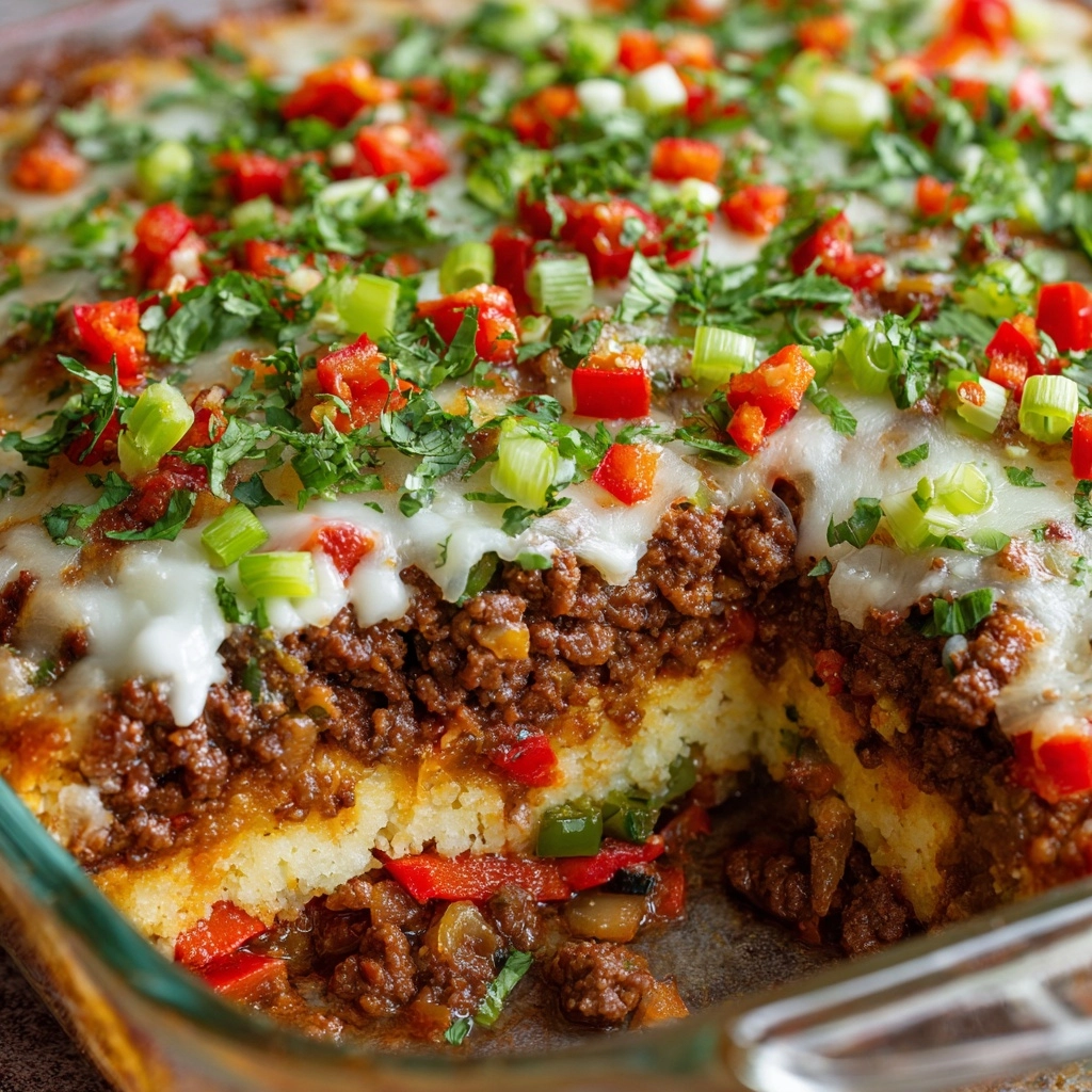 Southern Five-Layer Beef Casserole Recipe - Recipe Image