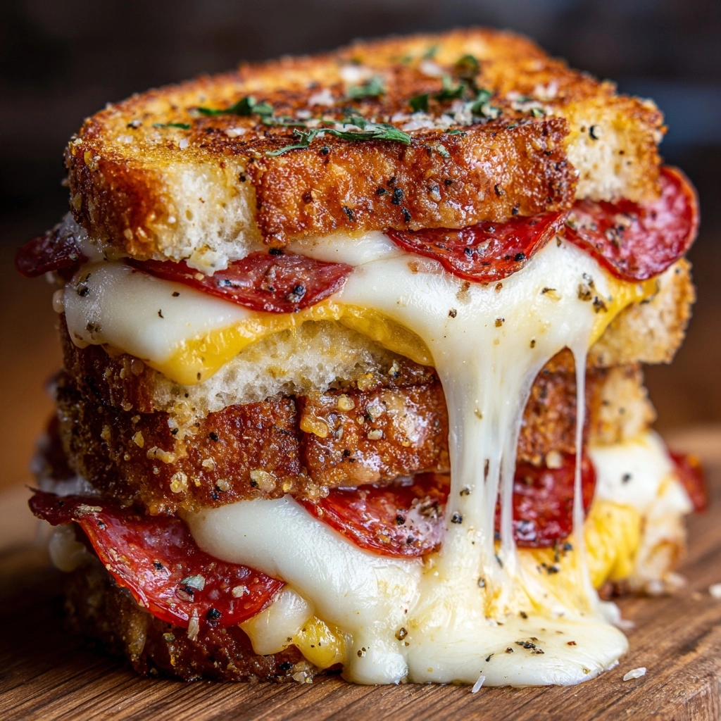 Pizza Grilled Cheese Sandwich Recipe - Recipe Image