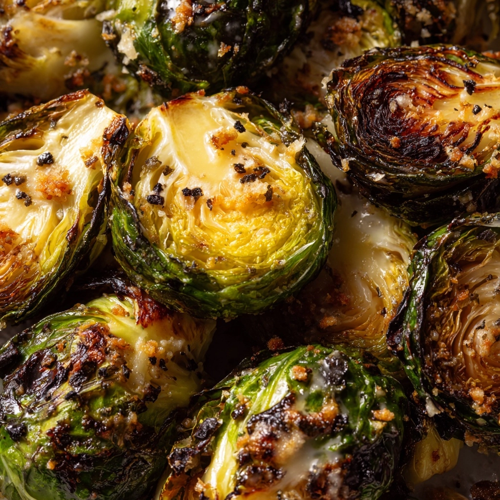 Garlic Parmesan Roasted Brussels Sprouts Recipe - Recipe Image