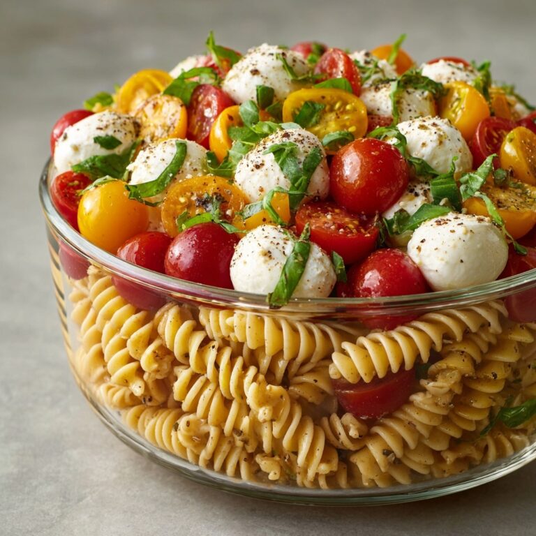 Creamy Caprese Pasta Salad Recipe