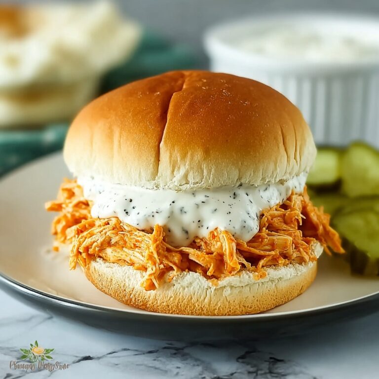 Slow Cooker Buffalo Chicken Sandwiches Recipe