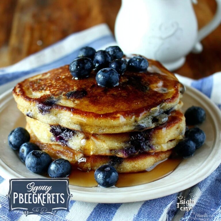 Greek Yogurt Blueberry Pancakes Recipe