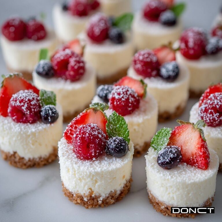 No Bake Mini Cheesecakes Recipe