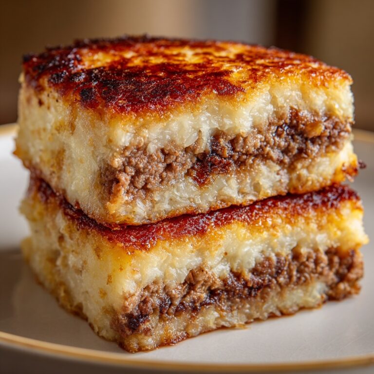 Potato Pancakes with Savory Beef and Cheese Recipe