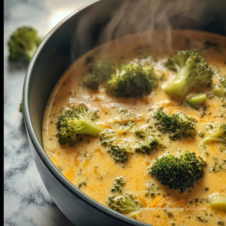 High Protein Broccoli Cheddar Soup Recipe