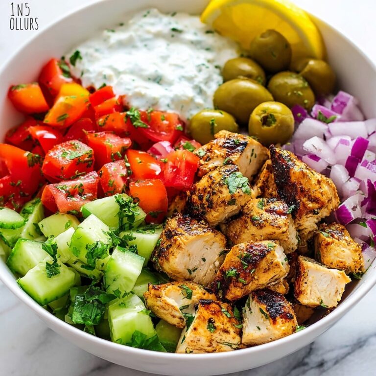 Low Carb Greek Chicken Bowls Recipe
