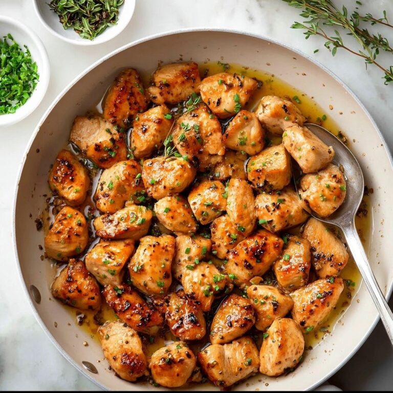 Garlic Butter Chicken Bites Recipe