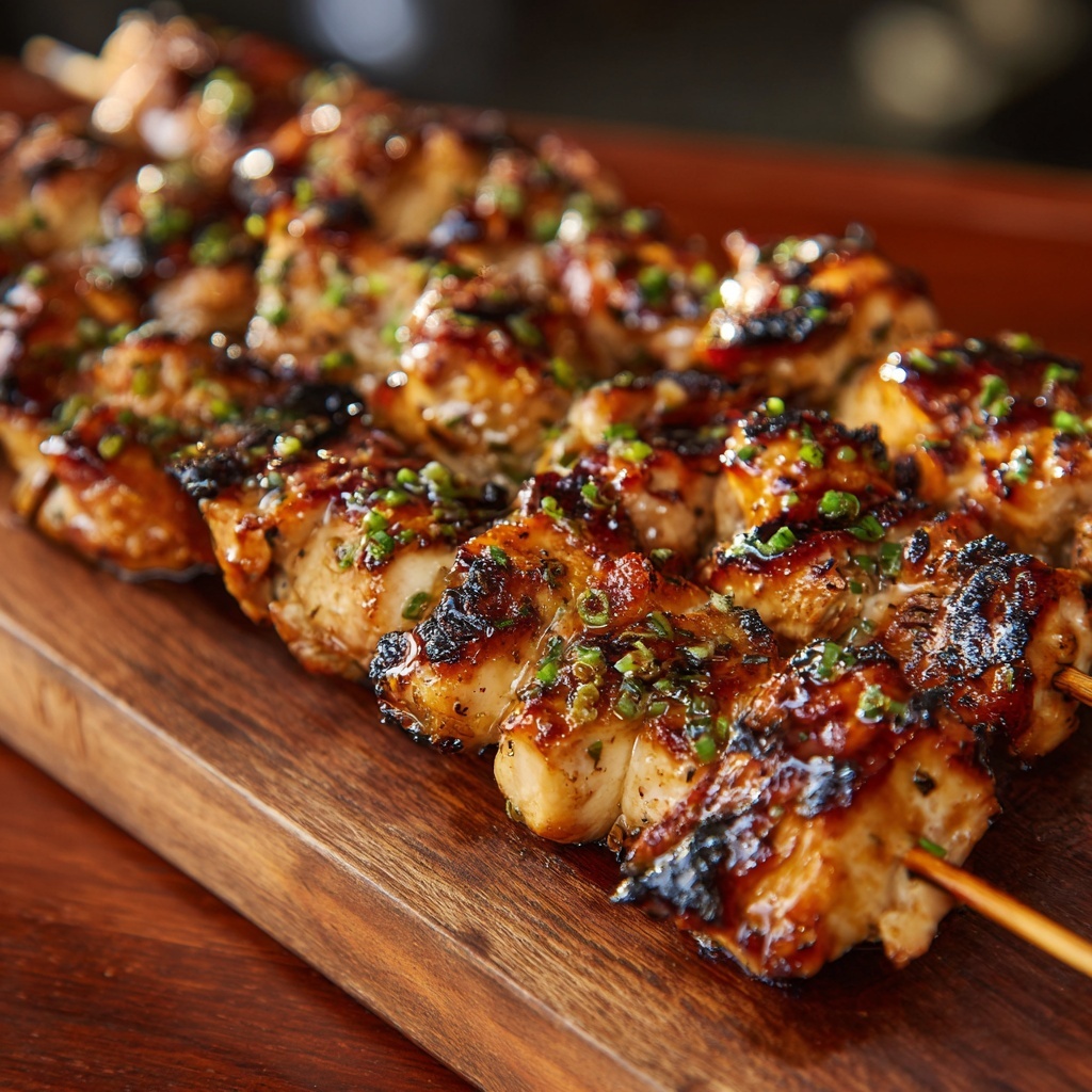 Easy Chicken Yakitori Skewers Recipe - Recipe Image