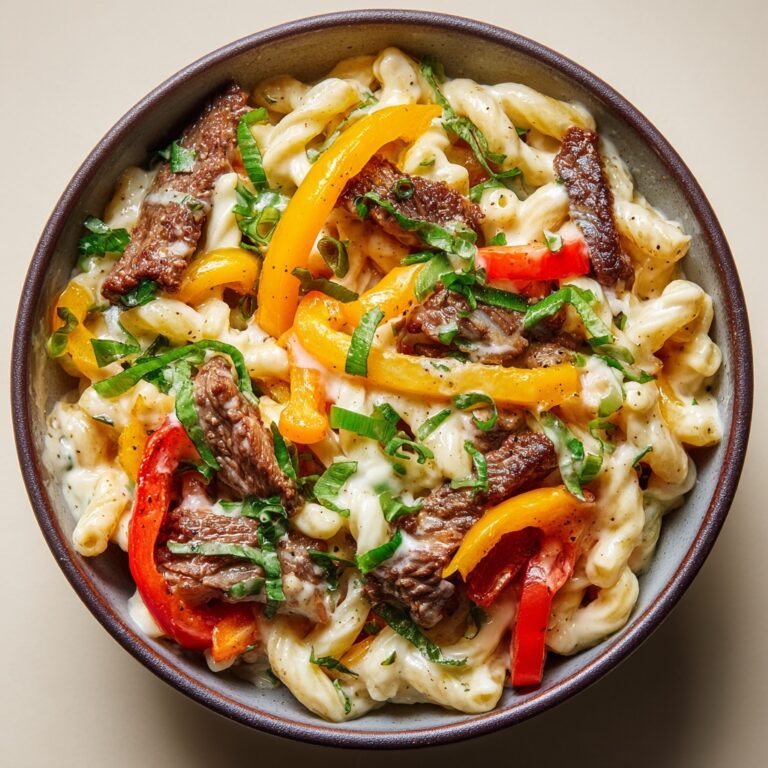 Philly Cheesesteak Pasta Recipe